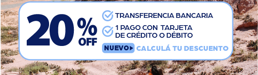 20 por ciento OFF